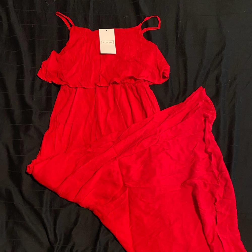 NWT Ninexis Red Maxi Dress